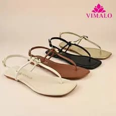 Sandália Rasteira Feminina Bico Quadrado VLRAST10 - Fio 1 abs