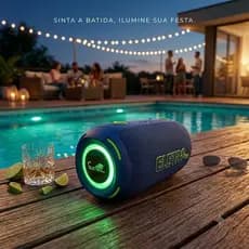 Caixa de Som LED Bluetooth Portátil TWS 100W à prova d'água