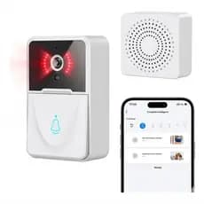 Campainha De Vídeo Inteligente Wifi Com Câmera Sem Fio E App