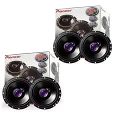 Kit 4 Alto Falantes Pioneer TS-1760BR 6 Polegadas Triaxial 3 Vias 50W RMS Original