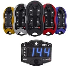 Controle Stetsom Sx1 Universal 500m Longa Distância com Voltímetro Digital Mini VT LED Automotivo