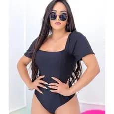 Body Princesa manga bufante, Modinha feminina gringa Boutique moda Feminina