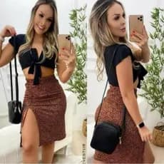 Saia gringa, moda blogueira, básica