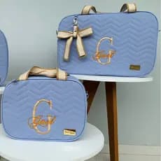 Kit Bolsa Maternidade Mala Personalizado 2 Peças | Kiara Baby