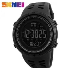 SKMEI Esportivos Contagem Regressiva Relógio Duplo Tempo Alarme Chrono Relógios de Pulso Digital À Prova D 'Água Relogio Masculinos
