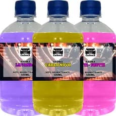 Kit 3 e 1 Refil Automotivo Cheirinho de Carro | 500ML cada Frasco | Odorizador de Carro | +3 Fragrâncias