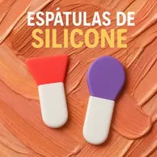 6/12 Espátulas de Silicone para Aplicação de Maquiagem Creme Base