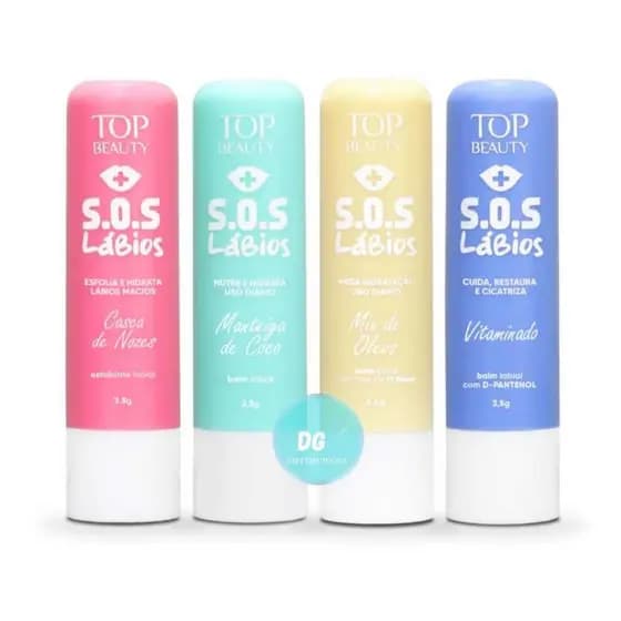 Kit Completo SOS Lábios Cuidados Top Beauty