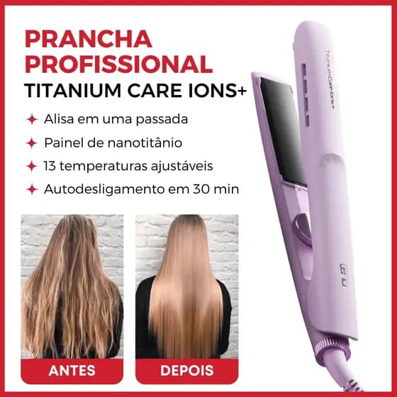 Lena Chapinha Profissional 2 Em 1 Alisador E Modelador Lilás Aquecimento Rápido 12 Níveis Bivolt