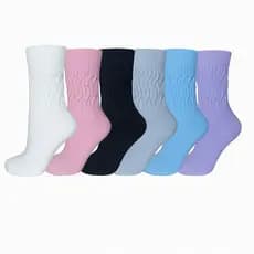 Kit 4 Pares de Meias Aeróbicas Feminina Algodão Cano Médio