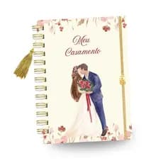 Agenda da Noiva Planejador e Organizador Casamento Festa Cerimônia Noivos Lua de Mel