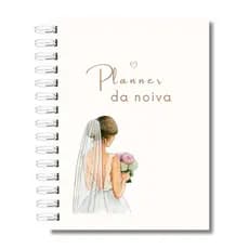 Caderno Agenda Planner da Noiva Organizador do Casamento Festa e Cerimônia