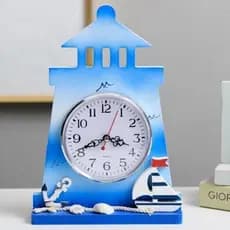 Relógio de mesa oceano decoração sala de estar quarto relógio de cabeceira em casa novo relógio criativo