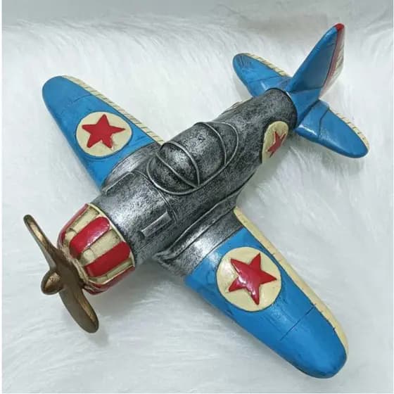 Modelo de aeronave de simulação de bombardeiro grande retro nostálgico europeu