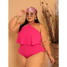 Body Plus Size Feminino Anaruga SEM Bojo Regata 50 ao 56 Não Transparente