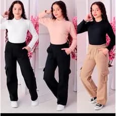 Calça Cargo  moletom juvenil