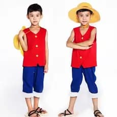 🏴‍☠️ FANTASIA INFANTIL LUFFY (ONE PIECE) - KIT PIRATA COMPLETO! ✨ OFICIAL • CONFORTO PREMIUM • QUALIDADE GARANTIDA