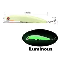 12cm 17g Isca Artificial Luminosa Gancho De Balanço De Manivela Oceânica