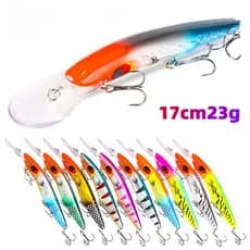 Novo Mergulho Isca Artificial de tiro longo Anel de isca Artificial Contas Isca de Minneve 17cm23g Equipamento de pesca no mar de água doce