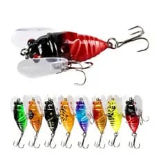 8 Cores 4cm /6g Equipamento de pesca com isca biônica