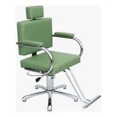 Poltrona Pratic Encosto Reclinavel Salão Beleza Cabelereiro Verde Oliva