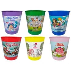 Kit Balde Lembrancinha de Aniversario Personalizado 400ml