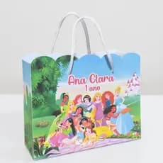 Kit Sacolinhas Personalizadas Festa Lembrancinha Aniversario Princesas