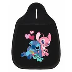 Lixeira de Carro Lixinho Estampado Angel e Stitch