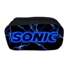 Estojo Escolar Box Dupla Repartição Estampa Sonic Dasn Anime