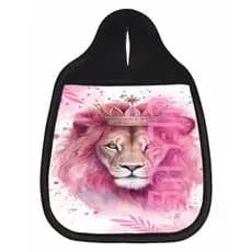 Lixeira Para Carro Leão Rosa Jesus Lixinho Para Câmbio