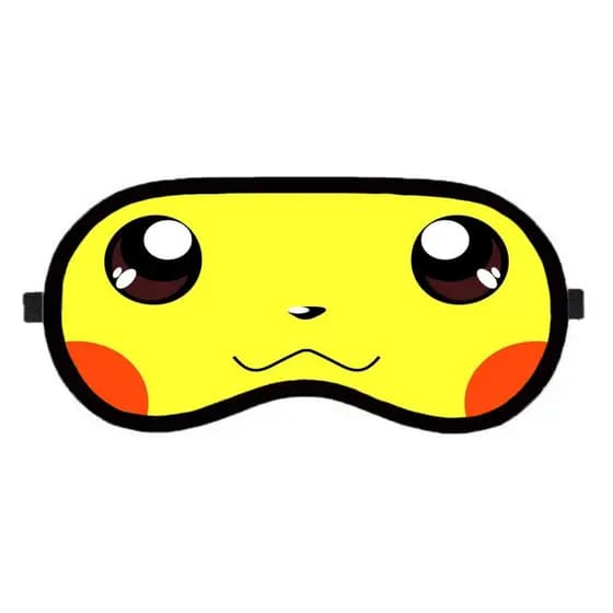 Mascara Tapa Olhos para Descanso Viagem Picachu