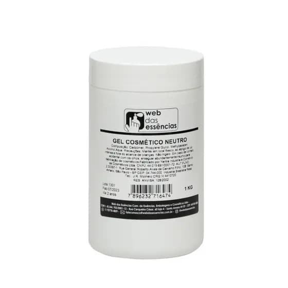 Base para produção de Gél Cosméticos - fragrância  Neutra ( 1 Kilo ) -