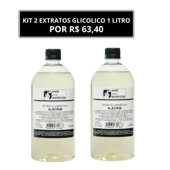 Extrato Glicólico para uso em cosméticos - Leve 2 por menos  ( 1 litro cada ) Diversos -
