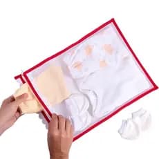 SAQUINHO SAÍDA MATERNIDADE DE TULE COM ZIPER / 1 UNIDADE (ESCOLHA A COR)