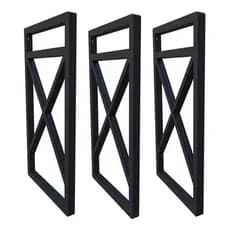 Suporte De Prateleira Estilo Industrial Kit Três Peças 20x37 ou 15x37