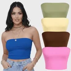 CROPED FAIXA TOMARA QUE CAIA SUPLEX BÁSICO BRASIL ACADEMIA TENDENCIA DE MODACORES CARNAVAL VERÃO
