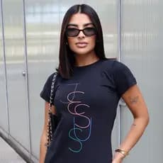 Vestido Longo Feminino Estampado Moda Evangélica