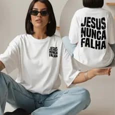 Blusa Oversized Estilo de Rua Estampada