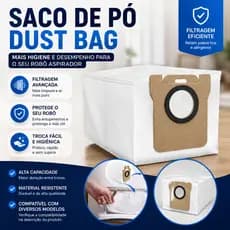 Kit 2 Sacos De Po Para Robo Aspirador Xiaomi X10 X20 Plus X20 Pro X20 Max S10 S20 Pro H50 H40 Dust Bag