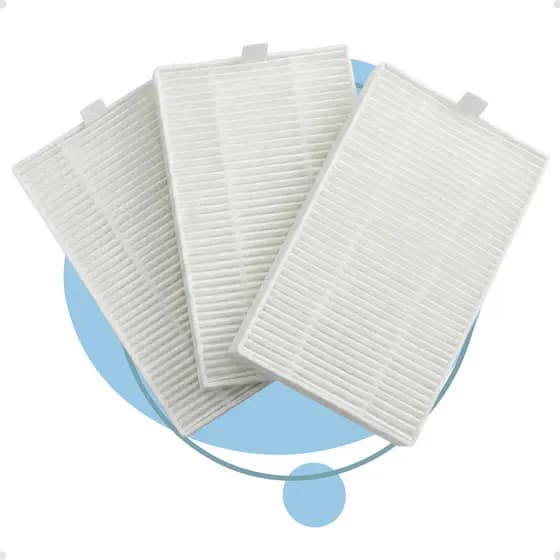 Kit 3 Filtros Hepa Compatível Robô Aspirador Kabum Smart 500 E 700 e Liectrolux CB30 E XR500