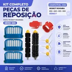 Peças De Reposição Para Aspirador Robô Irobot Roomba 600 601 610 611 615 620 627 630 650 651 660 664 690 691 694