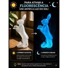 Harry Potter Patrono Luna Lovegood Coelho Fluorescente | Decoração Geek | Colecionável