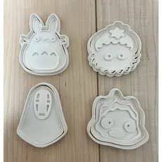 🌿 Kit Moldes Studio Ghibli – 4 Personagens Icônicos