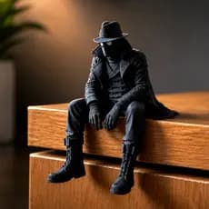 🕷️ Spider-man Noir – Miniatura Decorativa 3D