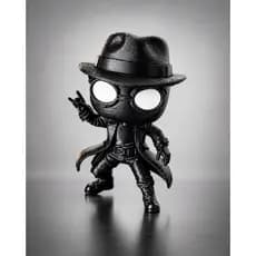 Miniatura Decorativa Spider Noir – Impressão 3D de Alta Qualidade