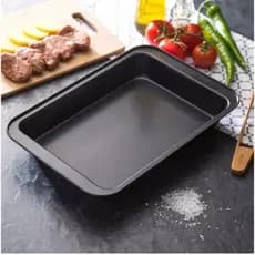 Assadeira Retangular Antiaderente 42x29 cm Teflon Casa Cozinha Utilidades