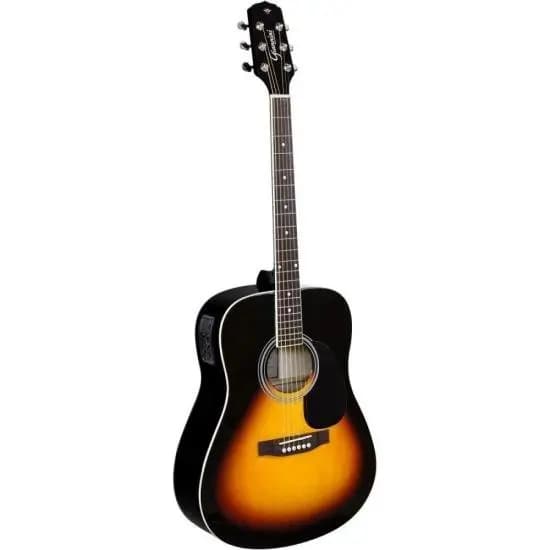 Violão Giannini GD1 EQ Eletroacústico Modelo Dreadnought Vintage Sunburst Satin