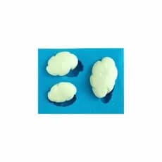 Molde de Silicone Nuvens 3 Cav