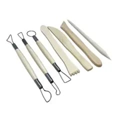Kit Ferramentas Para Cerâmica Fria e Argila - 7 Peças
