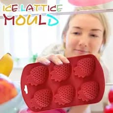 Forma De Cubo De Gelo De Fruta Molde De Silicone De Doce Morango - Consulte Cores Disponíveis.